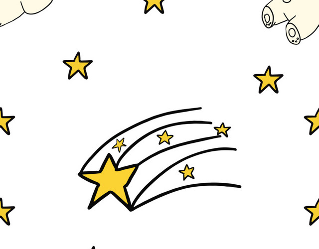 黄色小星星免抠素材