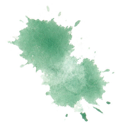 手绘青色水彩背景素材
