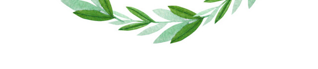 绿色植物花环免抠素材