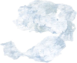 白色水彩水花免抠素材