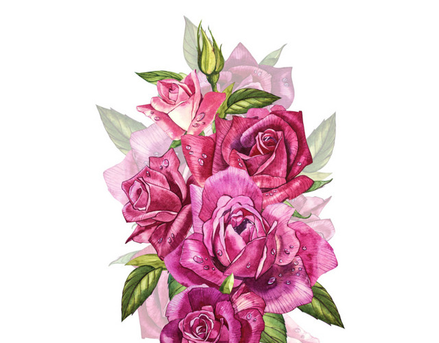 月季花花束