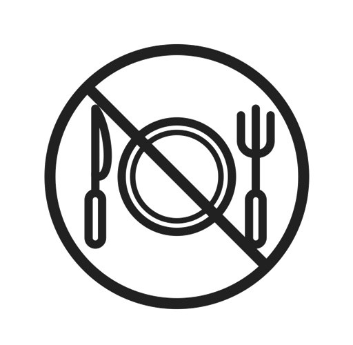 禁止用餐禁止刀叉图标素材