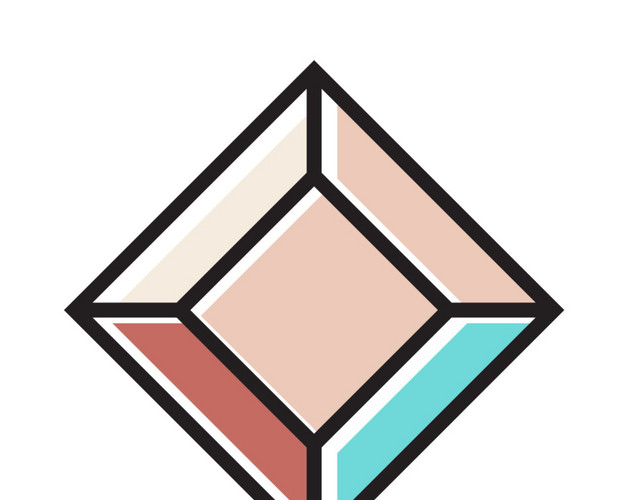 创意卡通几何体素材