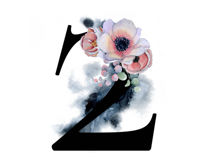黑色数字2素材