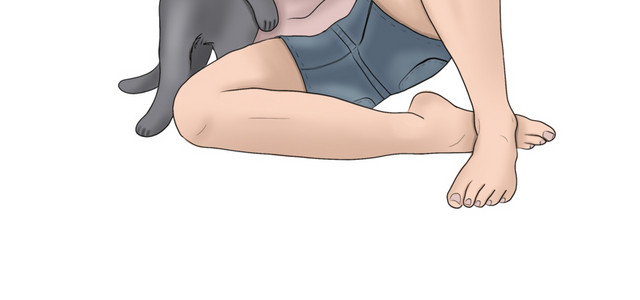 彩色女人插画