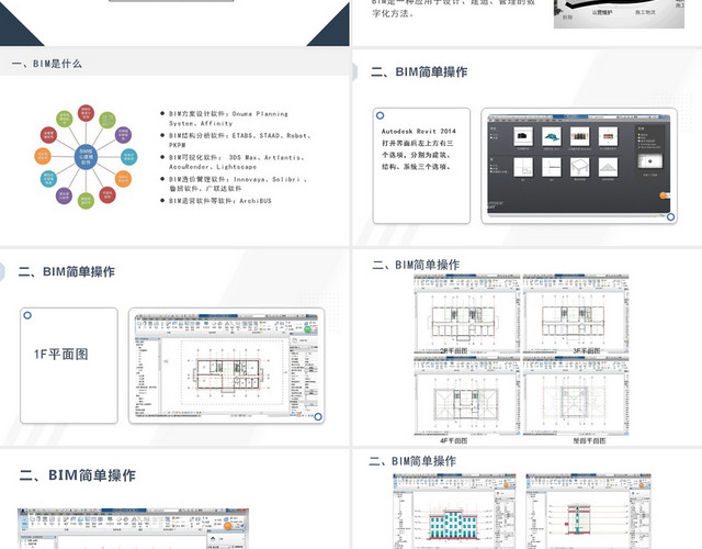 深蓝色BIM建筑介绍PPTBIMPPT