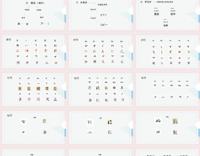 粉色简约风说课课件日本文字的由来PPT模板