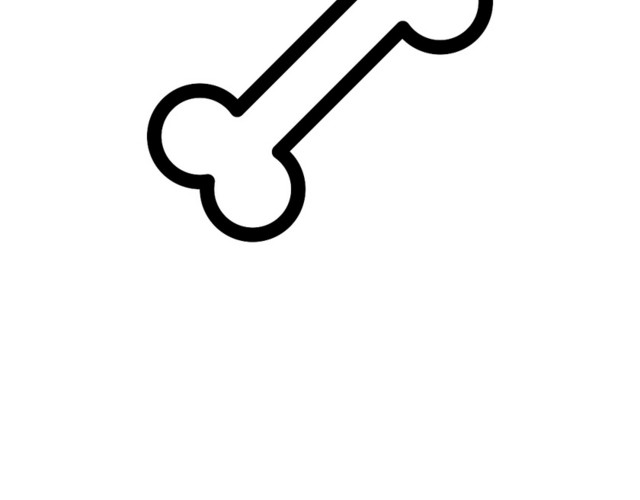 骨头图标简笔画素材