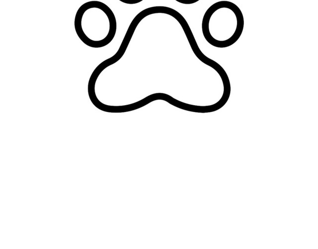 脚丫图标简笔画素材