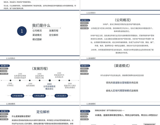 蓝色商务风商务通用区域合伙人计划PPT模板