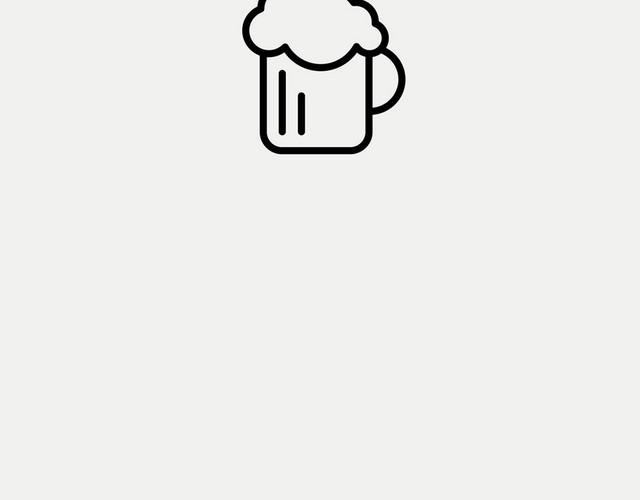 卡通手绘黑色啤酒