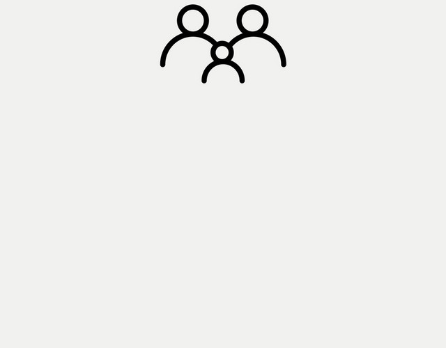 卡通手绘黑色家庭