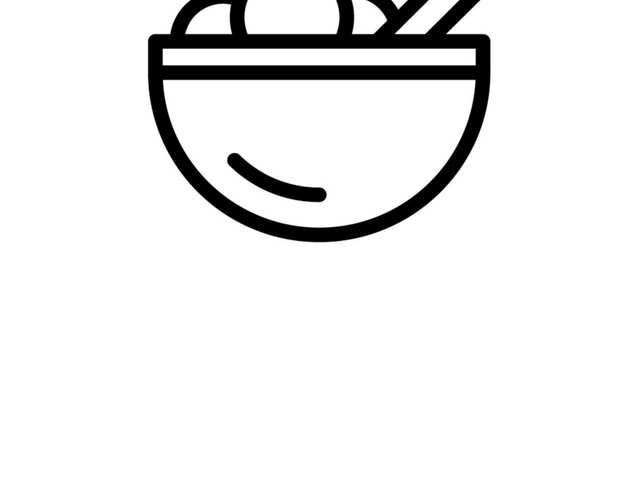黑色饭碗装饰