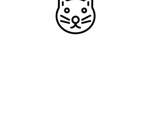 白色小猫咪装饰