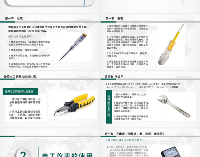绿色维修电工培训电工PPT