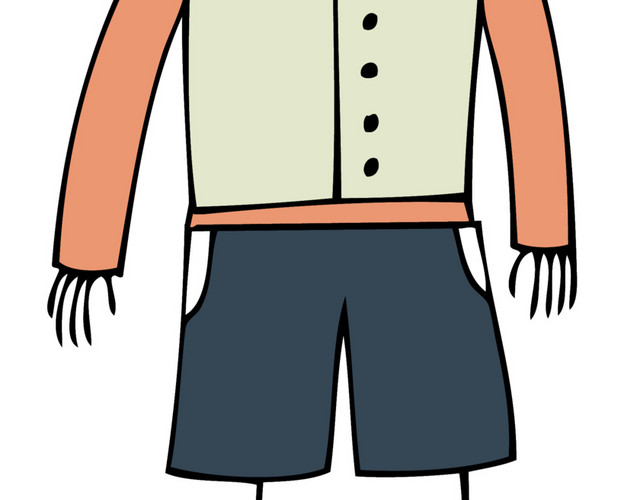 彩色卡通动漫男人素材