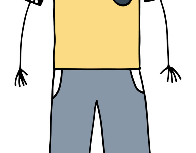 彩色卡通动漫男人素材