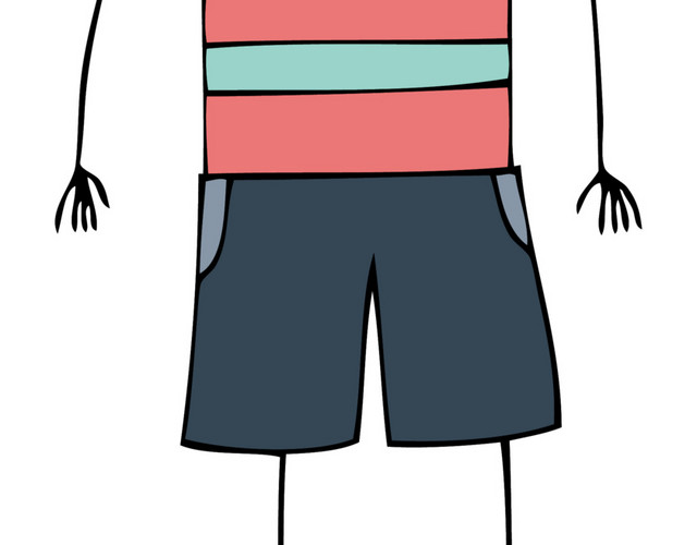 彩色卡通动漫男人素材
