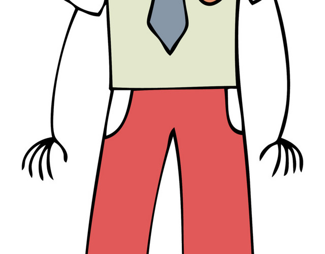 彩色卡通动漫男人素材