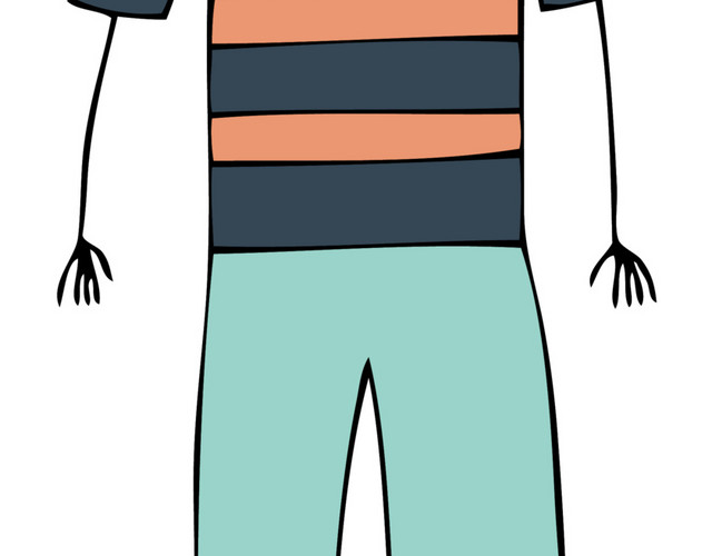 彩色卡通动漫男人素材