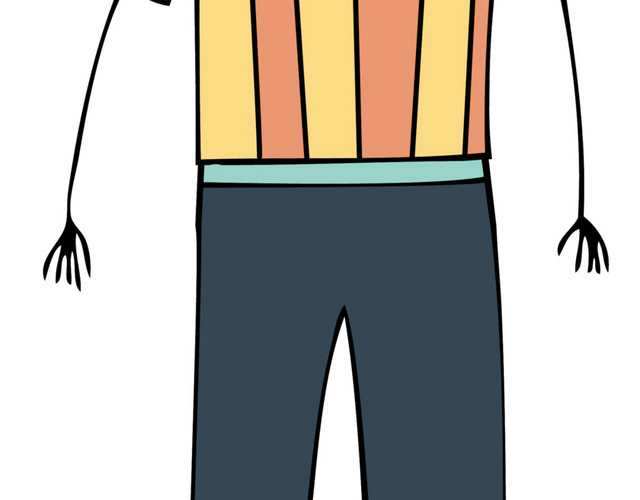 彩色卡通动漫男人素材
