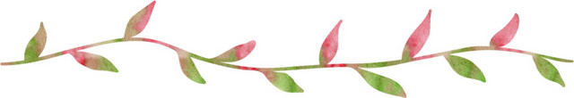 红色清新装饰花边素材