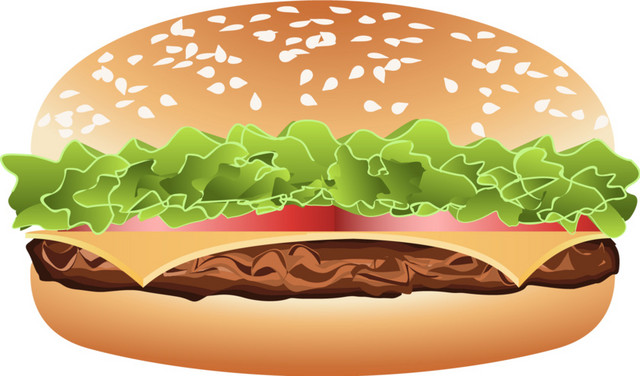 牛肉汉堡免抠图素材