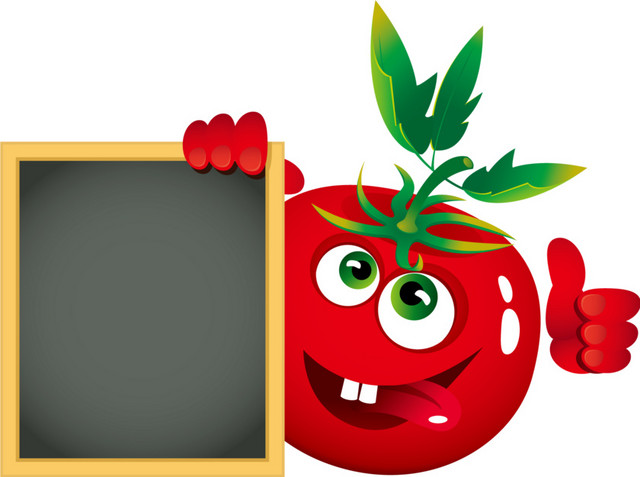 红色番茄矢量元素