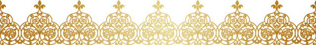 金色花纹花边免费下载