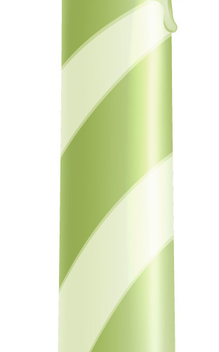 绿色蜡烛燃烧矢量元素