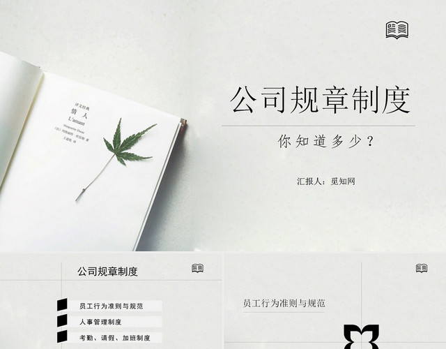 灰色公司规章制度企业培训