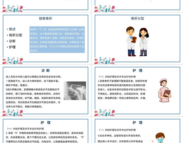 白色背景常见上肢骨折护理查房