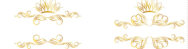欧式花纹边框金色大气欧式宫廷花藤藤蔓花边边框