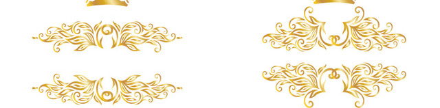 欧式花纹边框金色大气欧式宫廷花藤藤蔓花边边框
