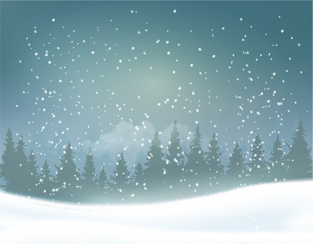 蓝色梦幻冰雪童话世界