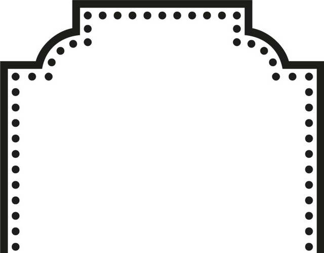黑色素描手绘公告牌设计矢量图片
