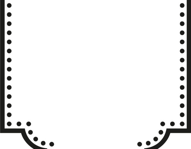 黑色素描手绘公告牌设计矢量图片