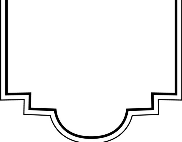 黑色素描手绘公告牌设计矢量图片