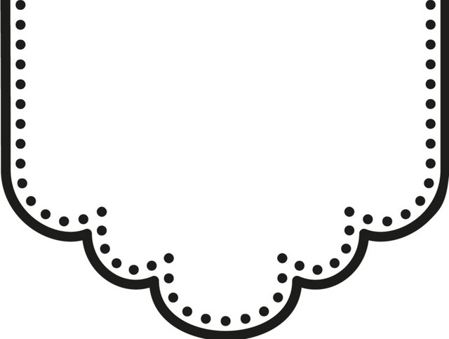 黑色素描手绘公告牌设计矢量虚线边框图片