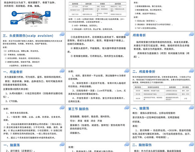蓝色颅脑损伤病人的护理颅脑损伤护理查房