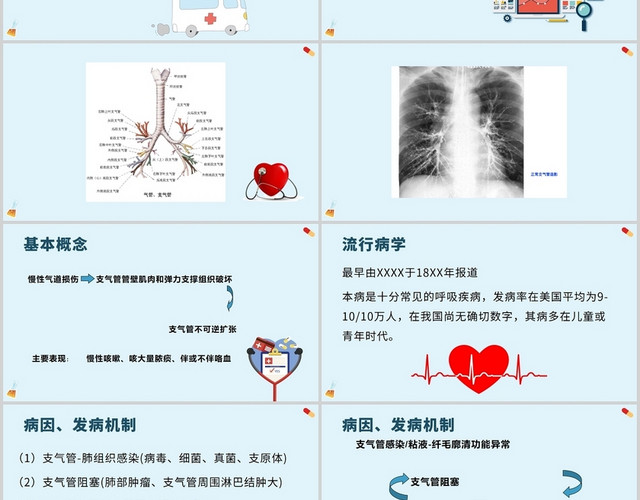 蓝色支气管扩张支气管扩张PPT