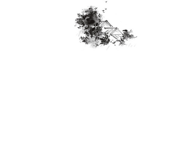 中国山水水墨画