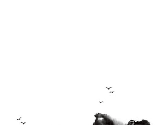 中国山水水墨画