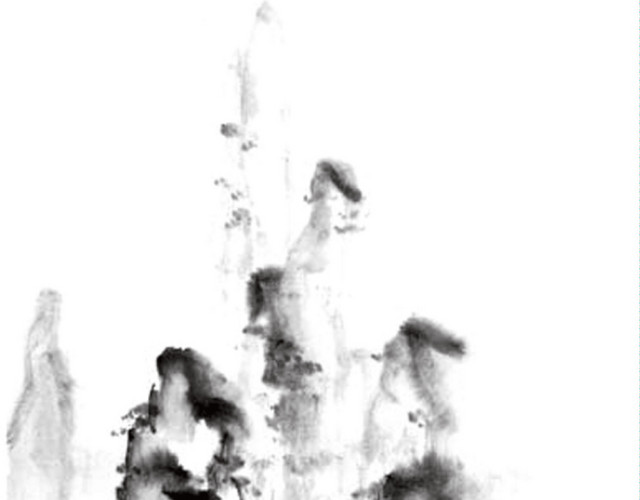 中国山水水墨画