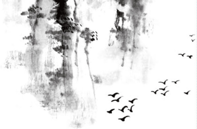中国山水水墨画