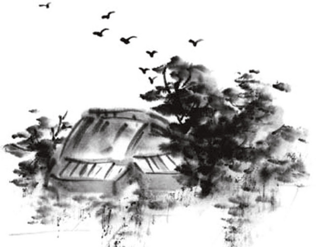 风景水墨画