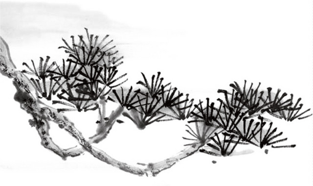 风景水墨画