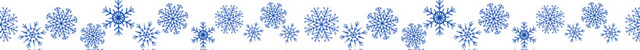 梦幻蓝色雪花花边边框