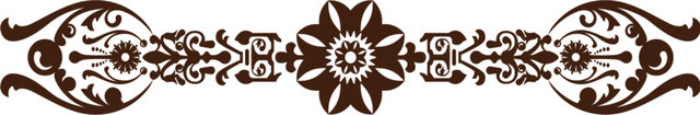 欧式黑色花边边框