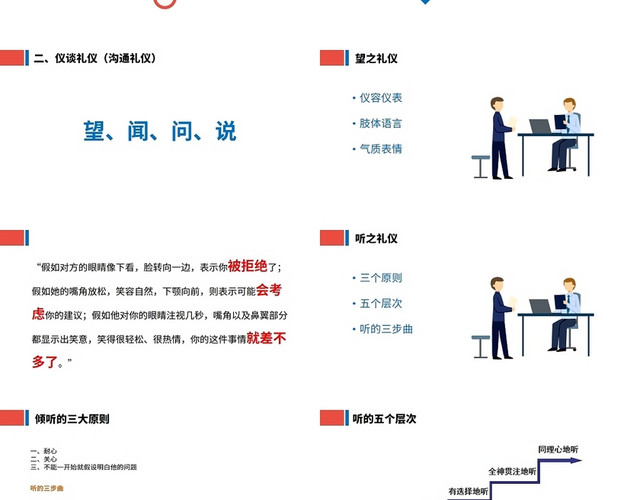 蓝色职场商务礼仪职场商务礼仪培训课程